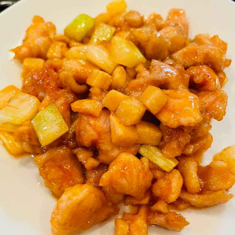 セロリ竹の子鶏肉炒め(四川史菜彩芳)