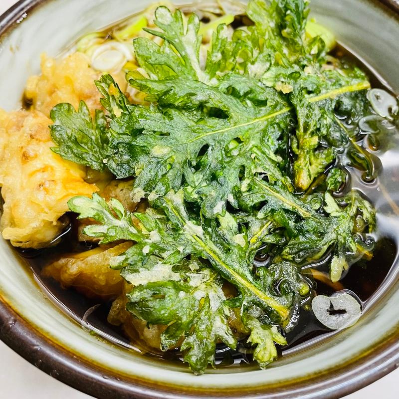 春菊天&竹輪天そば(浜田屋 （はまだや）)