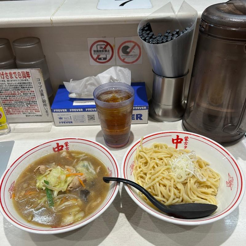 冷し醤油タンメン(蒙古タンメン中本 川崎店)