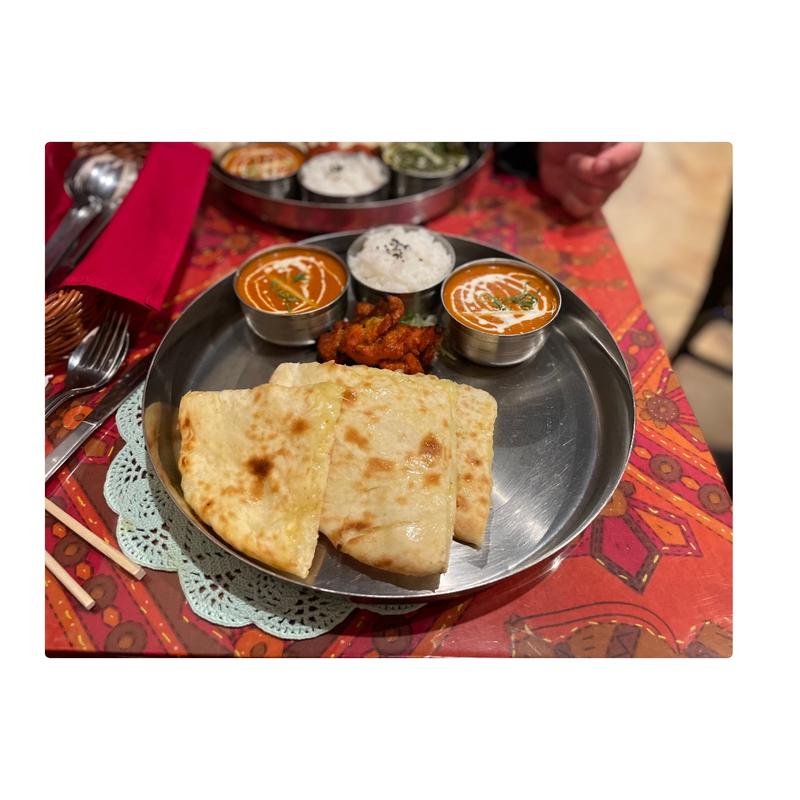 2種類のカレーセット(インド料理 ガンガマハル 淡路店)