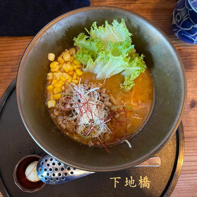 味噌とりそば　煮玉子抜き(とりそば下地橋)