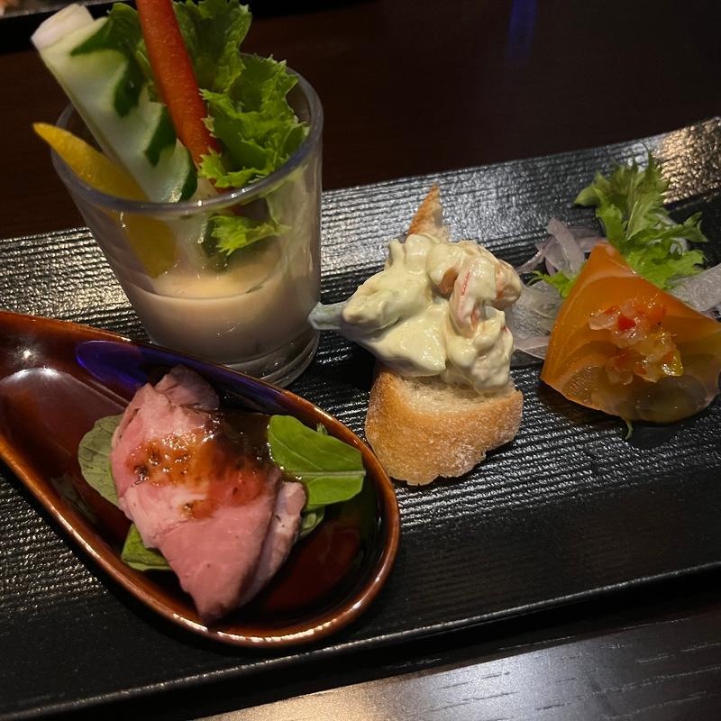 前菜盛り合わせ(水響亭 北新地店 （スイキョウテイ）)