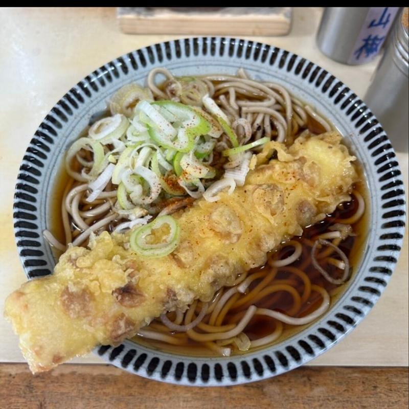 ちくわ天そば(相州そば本店・工場)