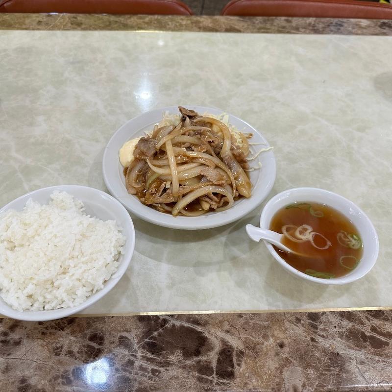生姜焼き定食(ラーメン 藤山屋)
