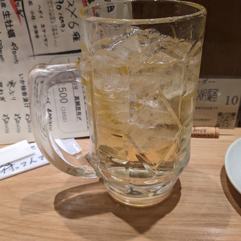 メガ角ハイボール(魚屋ナチュラルスタンド 潮騒 学芸大学店)