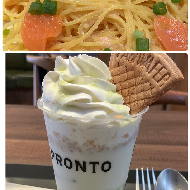 ※サーモンのたらこバター※メロンパフェラテ(プロント 亀有店 （PRONTO）)