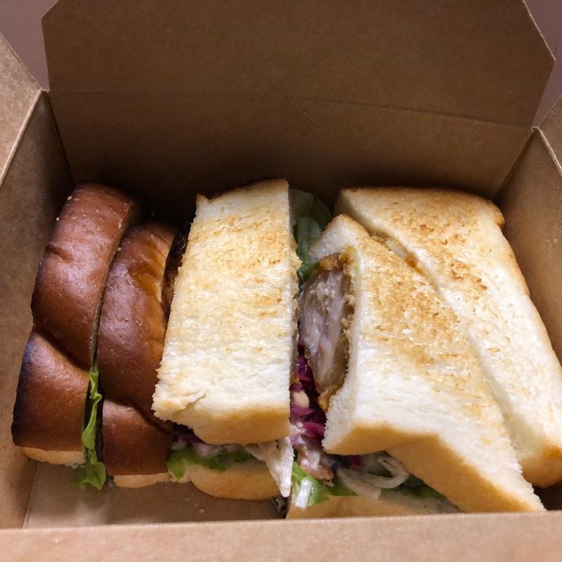 生姜がかおるチキンサンド(高倉町珈琲 柏の葉店)