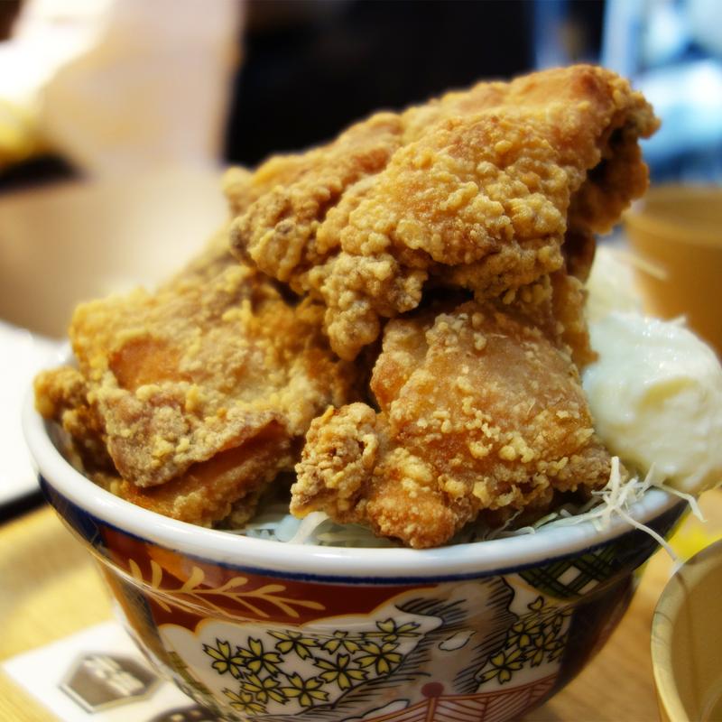 【並盛】から揚げ丼(元祖豚丼屋 TONTON 六本松駅前店)