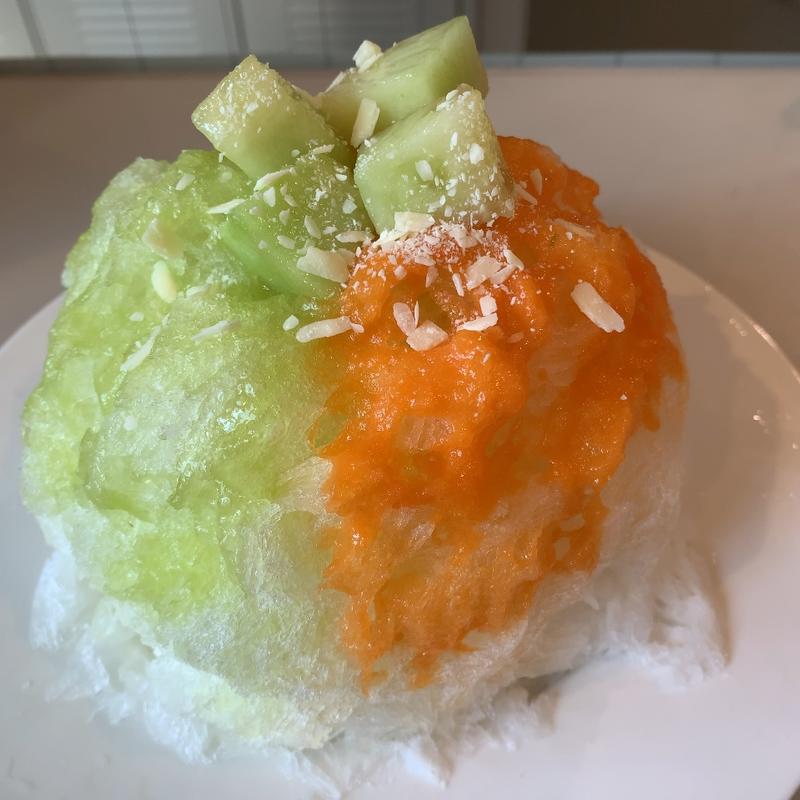 2種のメロンとホワイトチョコクリーム(Bonnel Cafe nook（ボンヌカフェ ヌック）)