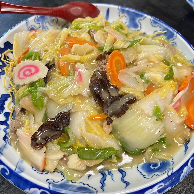 あんかけ焼きそば(花藤食堂)