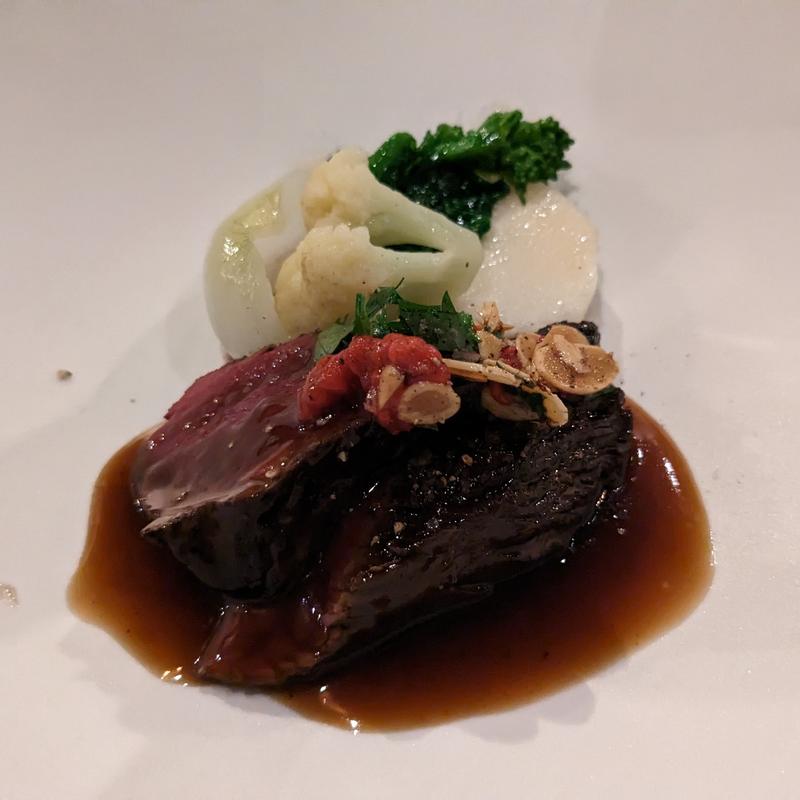 蝦夷鹿のロースト　ソースアマンディーヌ(Bistro Biblical)