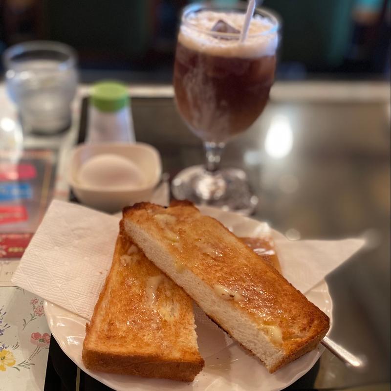 モーニング(トースト、タマゴ)(グリーン)