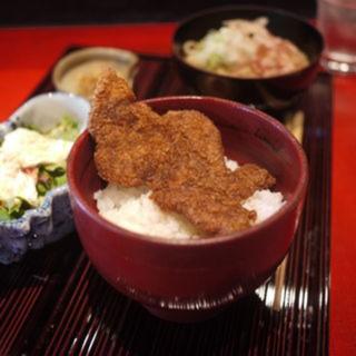 ソースカツ丼と越前おろし蕎麦(ふくい、望洋楼 青山店)