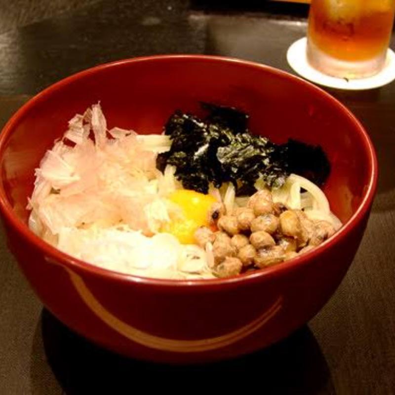 納豆うどん(銀座矢部)