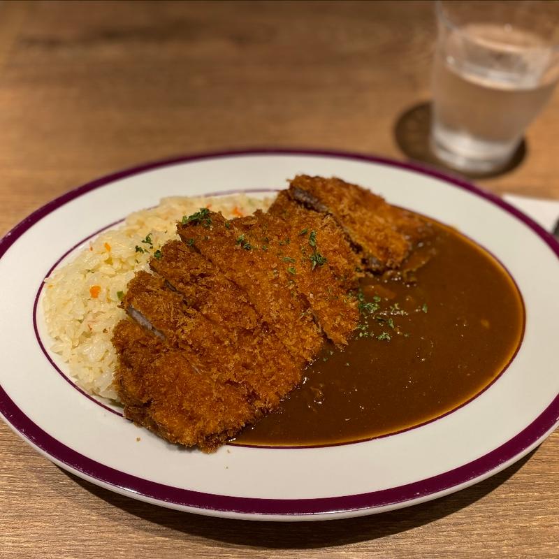 ビーフカレー+ロースカツ(喫茶と洋食トリコ)