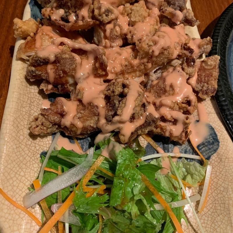 若鶏の唐揚げ(鍛冶屋 文蔵 新富町店)