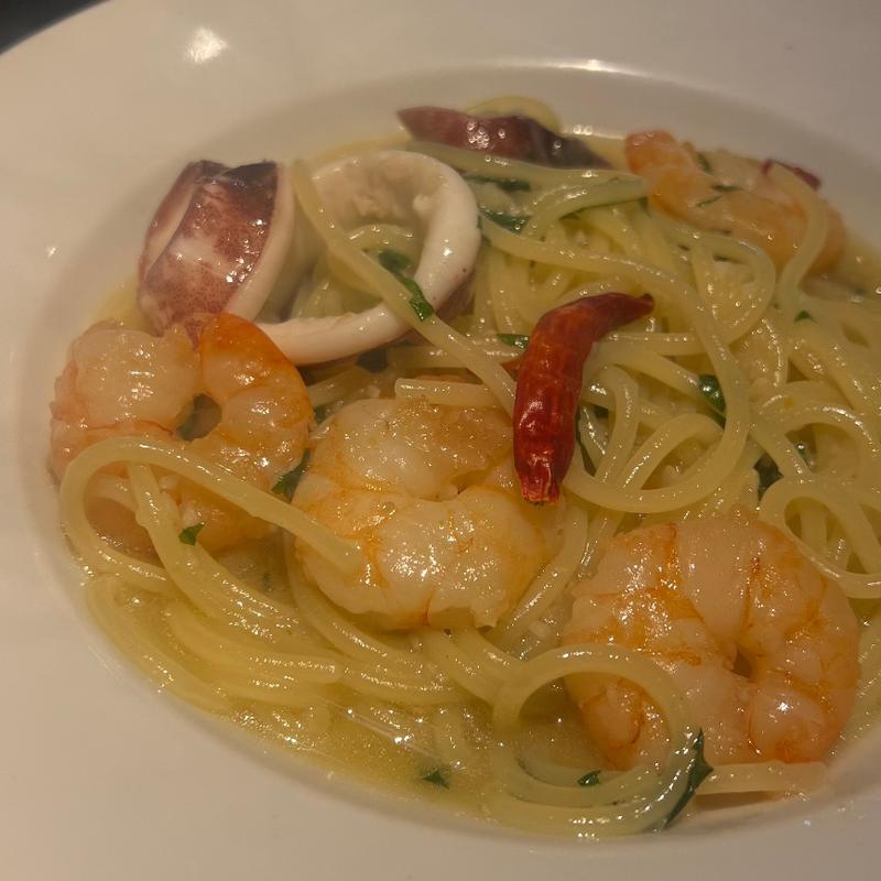 エビと青じその柚子胡椒ペペロンチーノ(binwan 2nd)