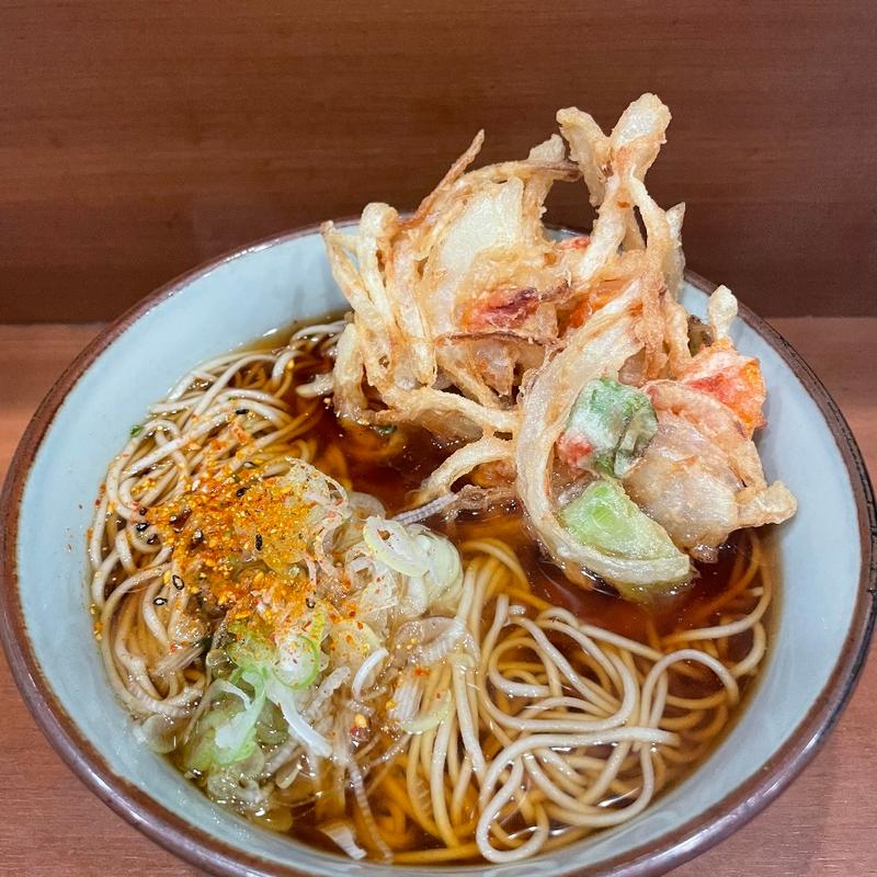かき揚げそば(そば うどん 元長)