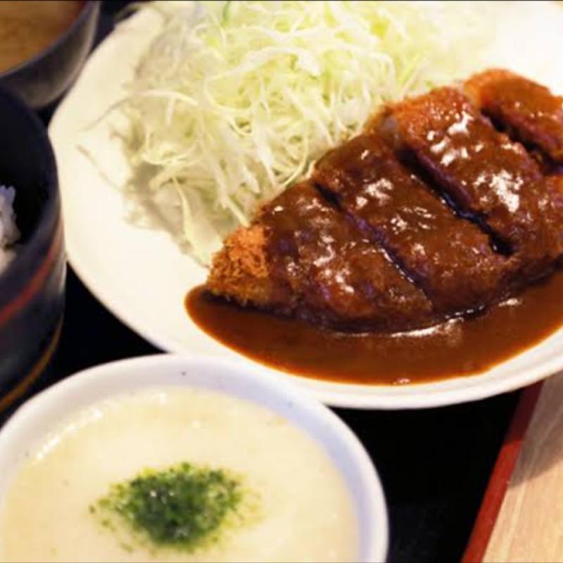 とんかつむぎとろセット定食（大）(どん平)