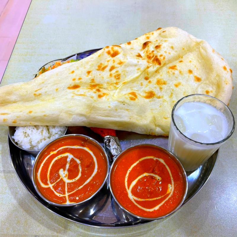 Cセット(インドカレー＆ケバブ)