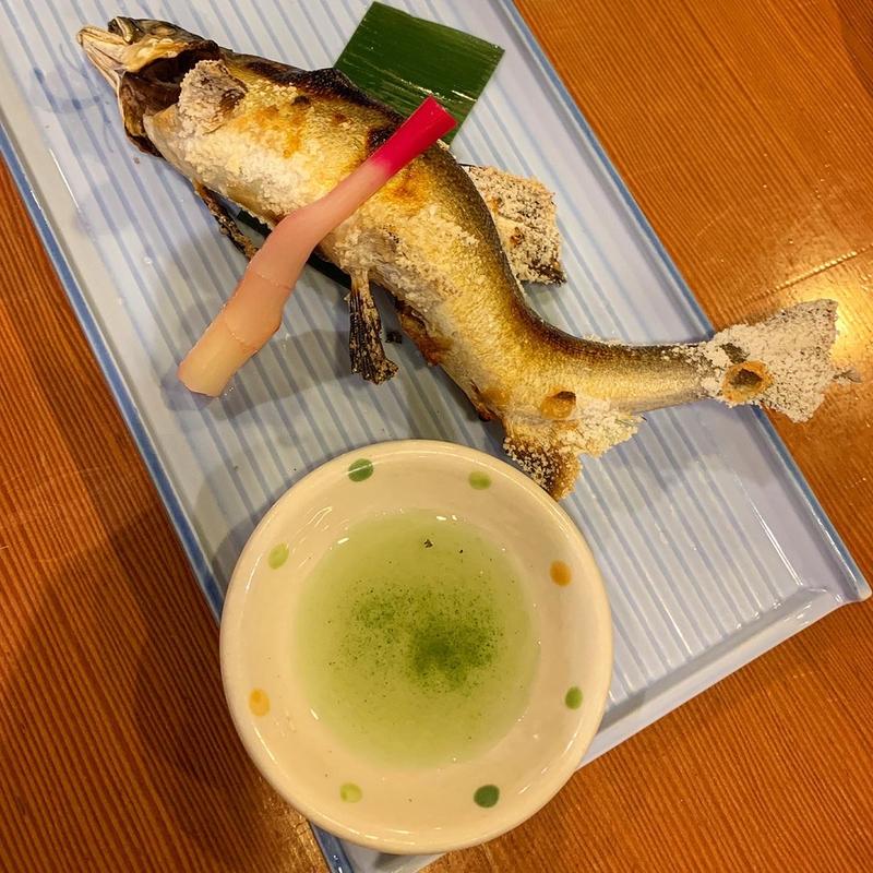 若あゆ塩焼(別亭 空海)