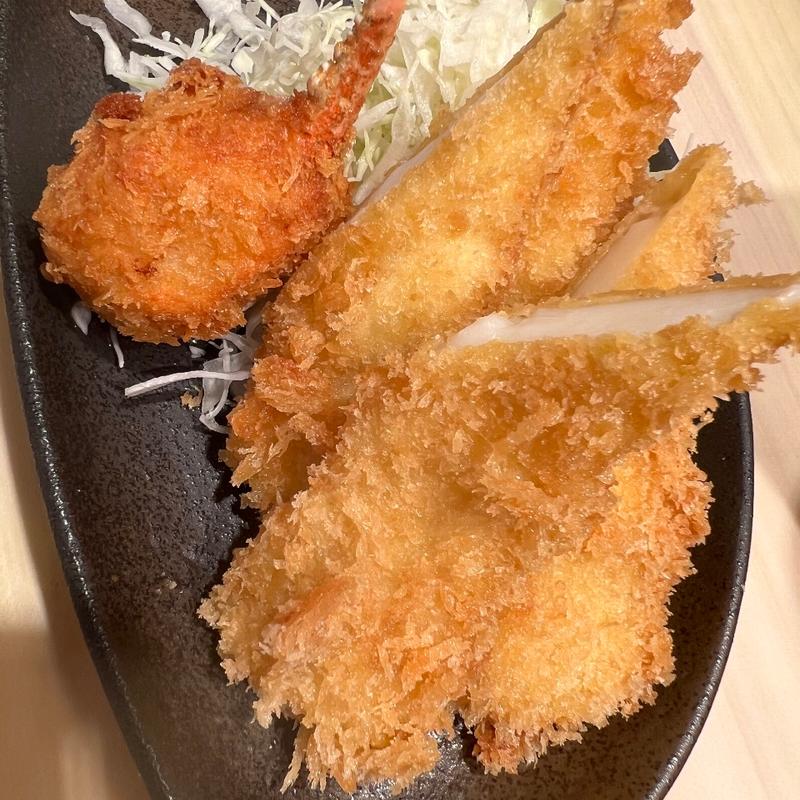 イカフライ　蟹爪フライ(日本橋 とんかつ一 HAJIME)