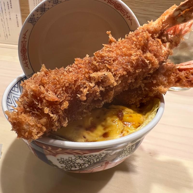 特大海老焼きカツ丼(日本橋 とんかつ一 HAJIME)