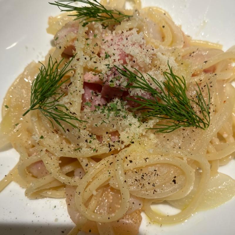 エビと明太子のスパゲティ(ヱビスバー 札幌アピア店 (YEBISU BAR Sapporo Apia))