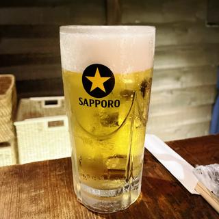 サッポロ黒ラベル 生ビール(板蕎麦 山灯香)
