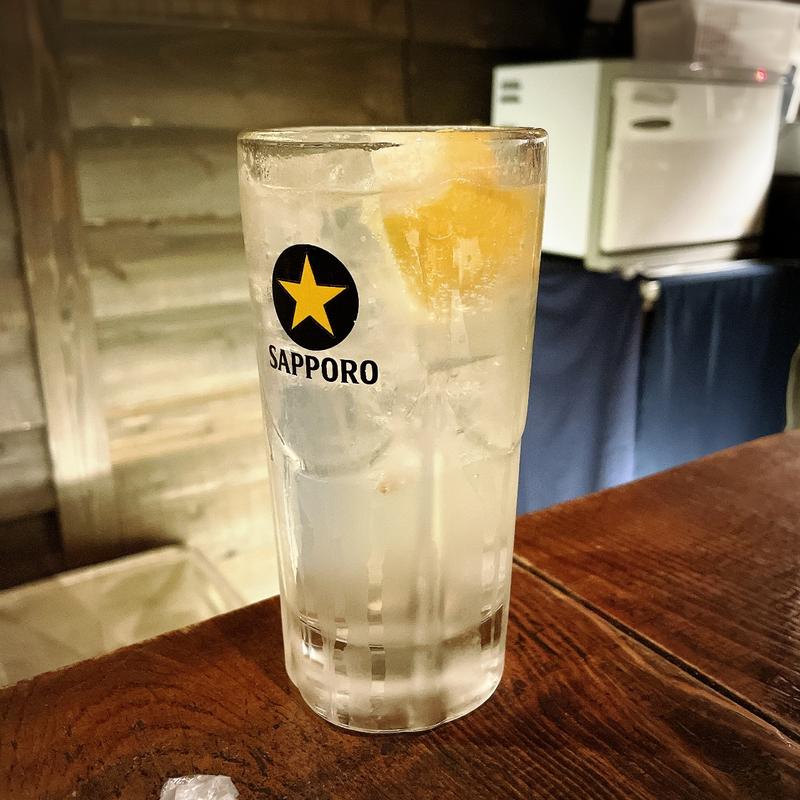 生搾りレモンサワー(板蕎麦 山灯香)