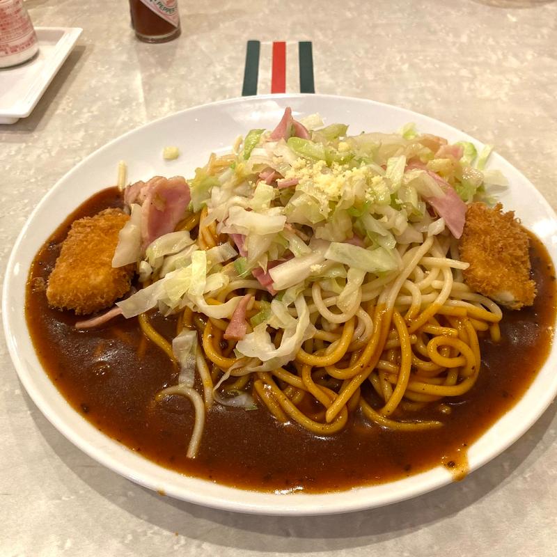 ベーコンソテー1.2倍(あんかけスパ)チーズフライのせランチ(ナポリ )