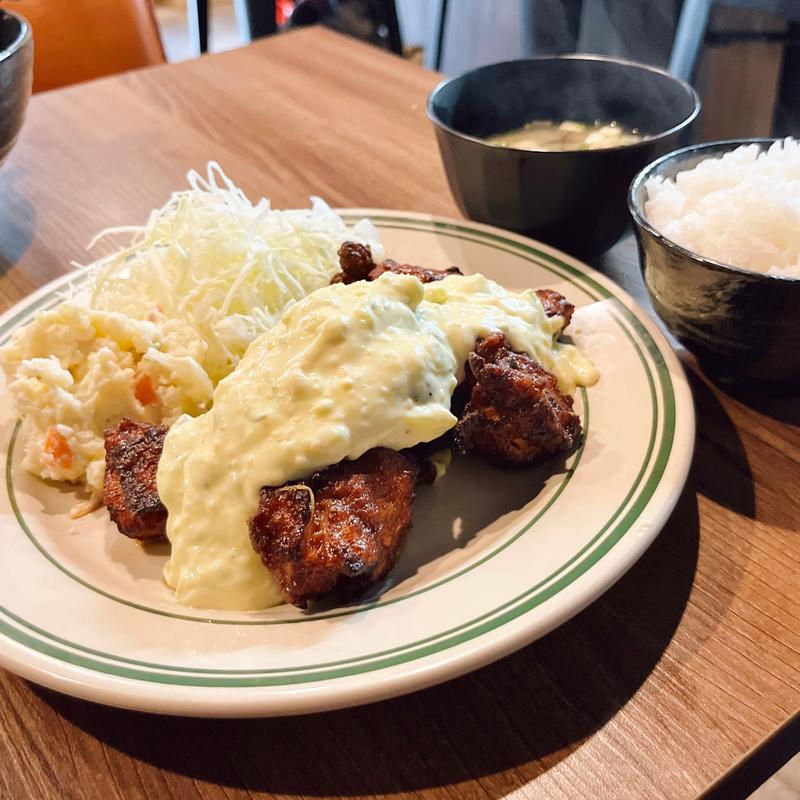 チキン南蛮定食(チキン南蛮と辛麺のお店 にしたち)