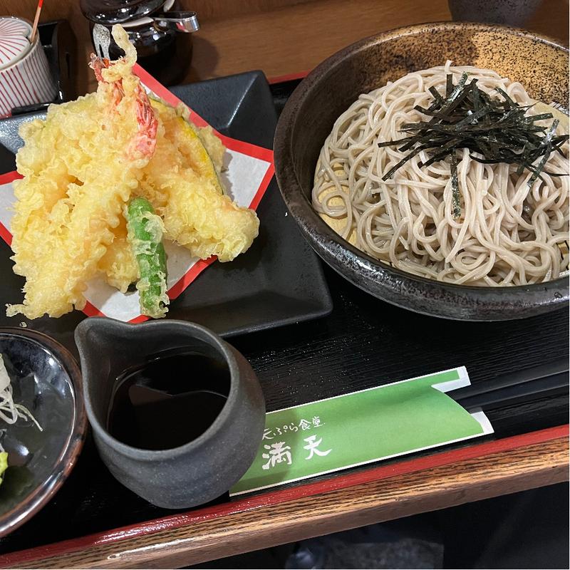 えび天そば(天ぷら食堂 満天)