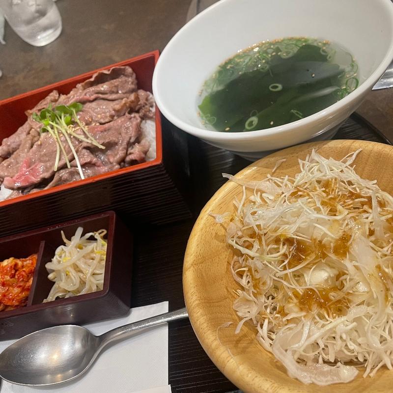 焼きしゃぶ重定食(肉の楽屋)