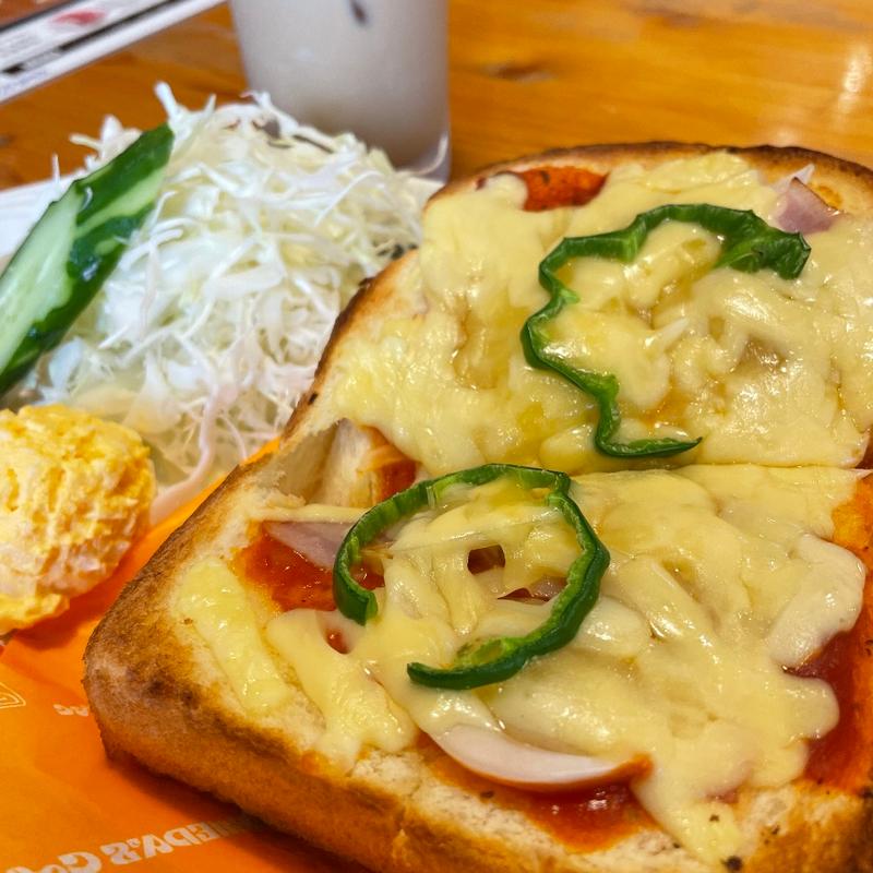 ピザトースト(コメダ珈琲店 江南西店)