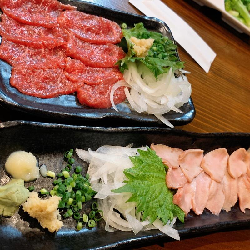 タン刺し(住吉 羊の和。焼肉 ジンギスカン専門店)