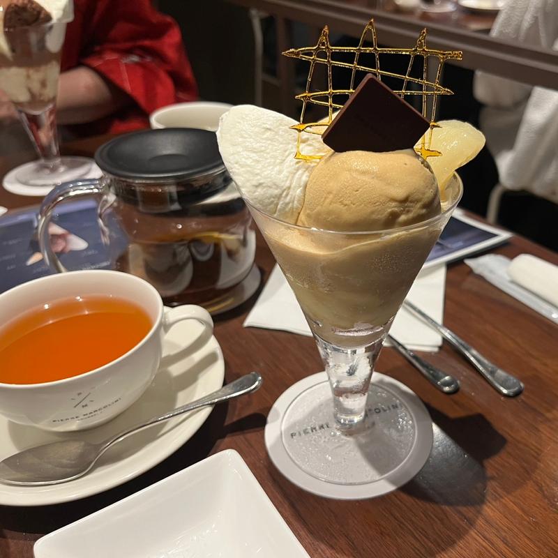 マルコリーニキャラメルパフェ(ピエールマルコリーニ銀座店)