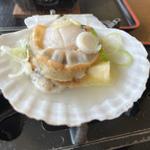生姜焼き定食+ホタテ焼き(ちゅーりっぷ )