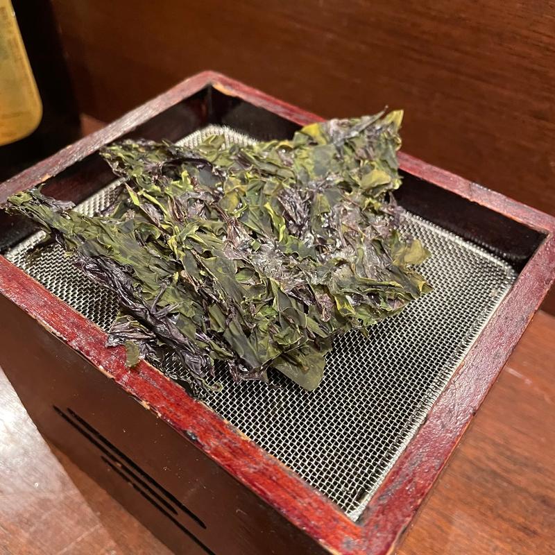 焼き海苔（塩ウニ付き）(更科藤井 )
