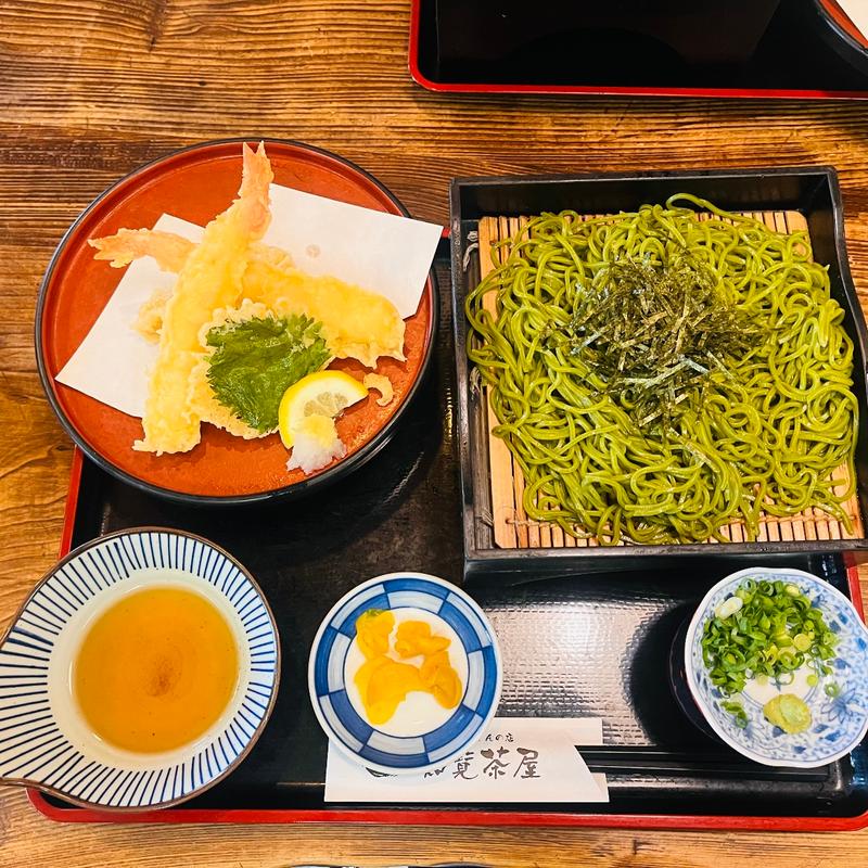 天ぷら盛り知覧茶そば(特攻おばさんの店 知覧茶屋 )
