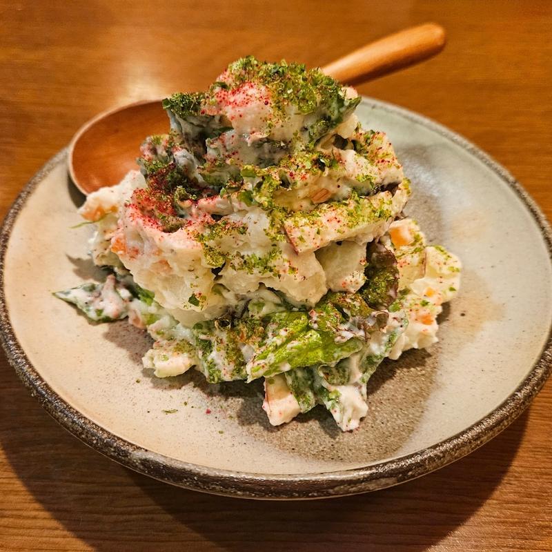 季節野菜のぽてとさらだ(青森PR居酒屋 りんごの花)