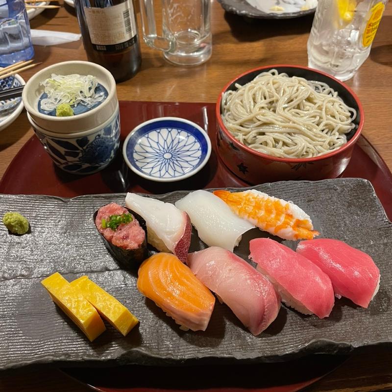 寿司盛り そばセット(いっちょう 上田秋和店 )