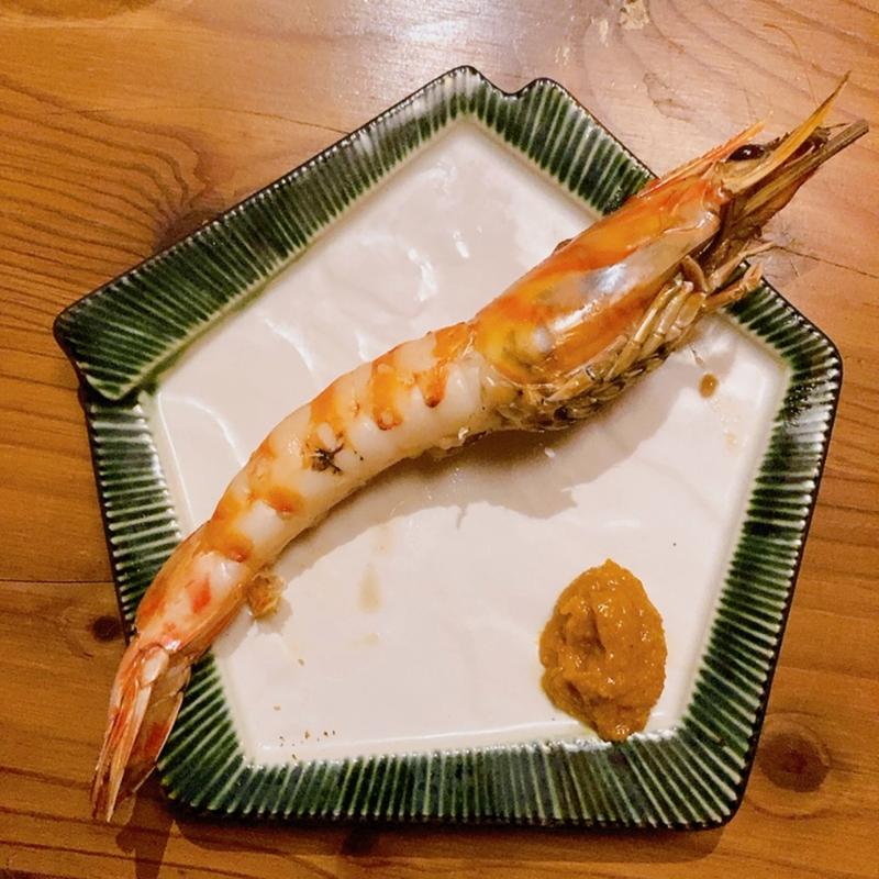 焼き海老（ディナーコース）(上田商店街)