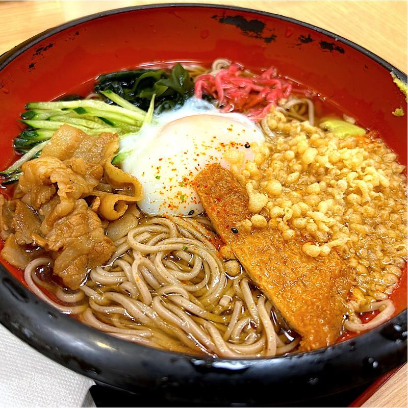 冷やし五目たぬきそば(立ちそば処 杜)