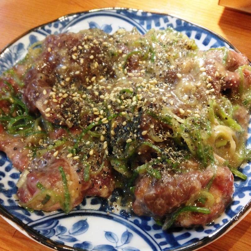 仙台牛切り落としねぎ塩にんにく(焼肉 ホルモン たけ田  青葉通店)
