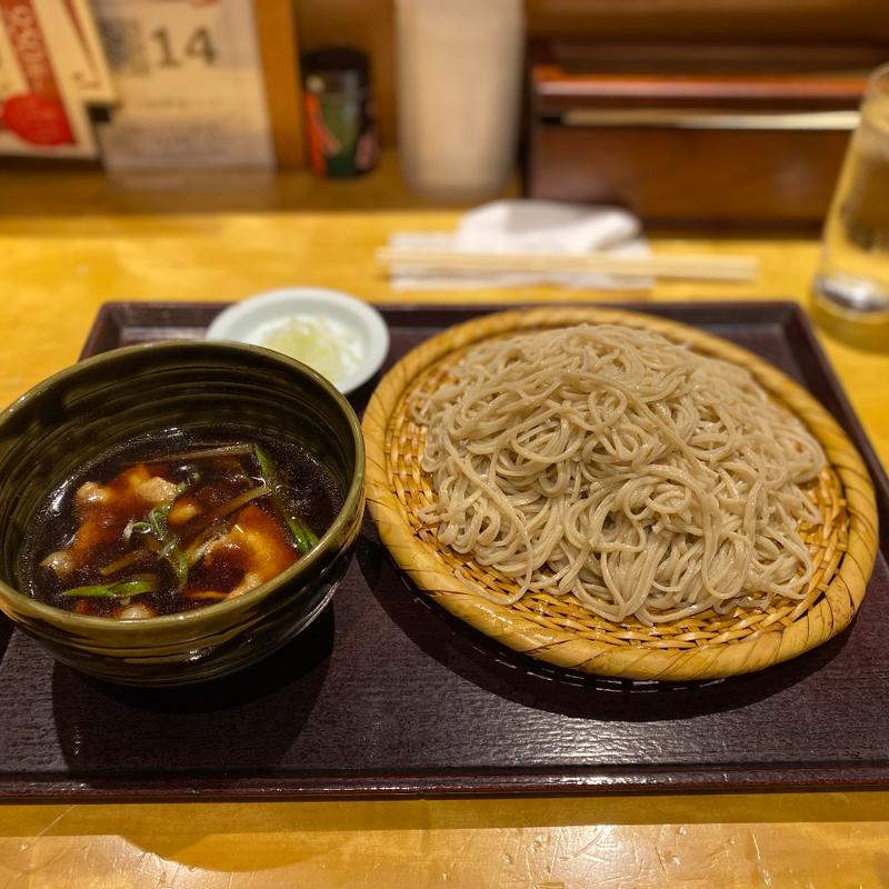 肉つけそば(そば大盛)(吉祥庵 グランデュオ蒲田店)