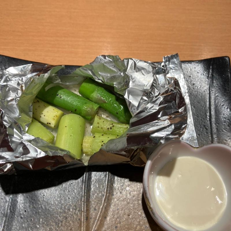 ヤングコーンとアスパラガスのホイル焼き(ヱビスバー 札幌アピア店 (YEBISU BAR Sapporo Apia))