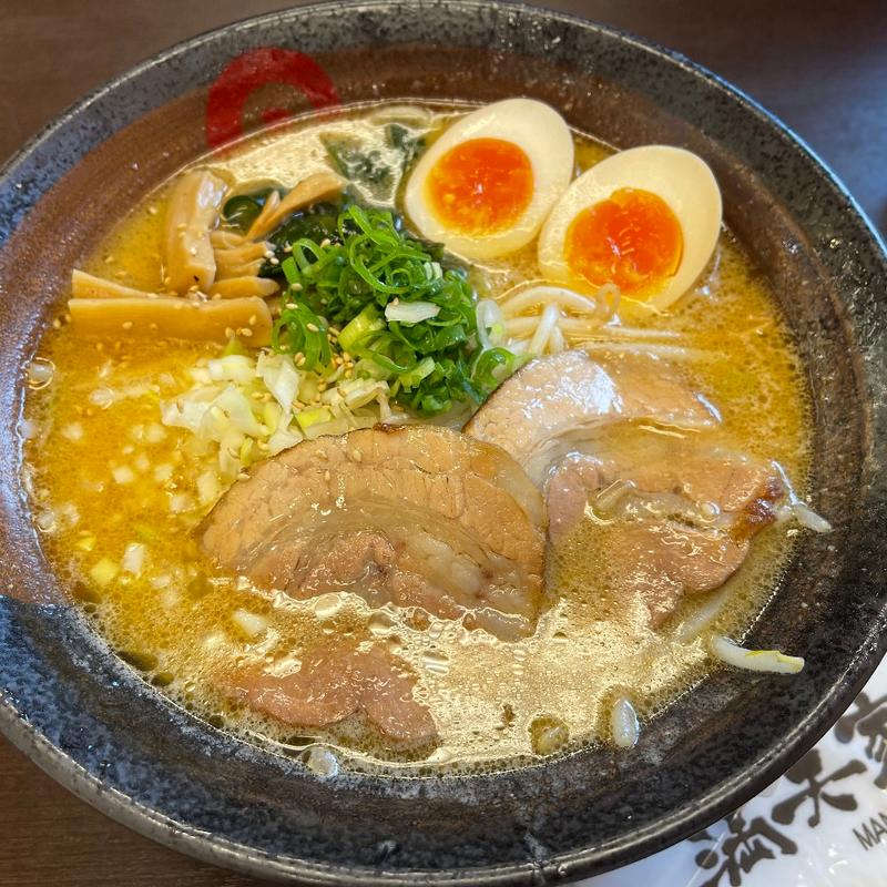 味噌ラーメン+JAF温玉(満天家 大田原店)