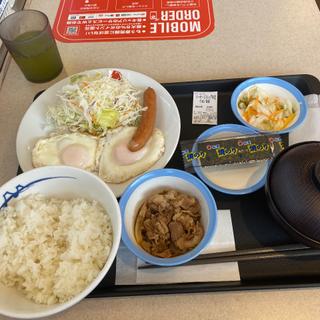 ソーセージエッグW朝食(松屋 松本高宮店 )