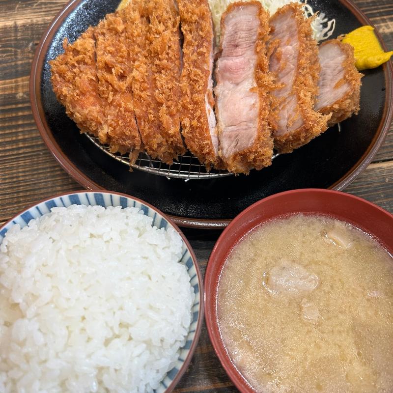 リブロース定食(とんかつ檍 浅草橋店)